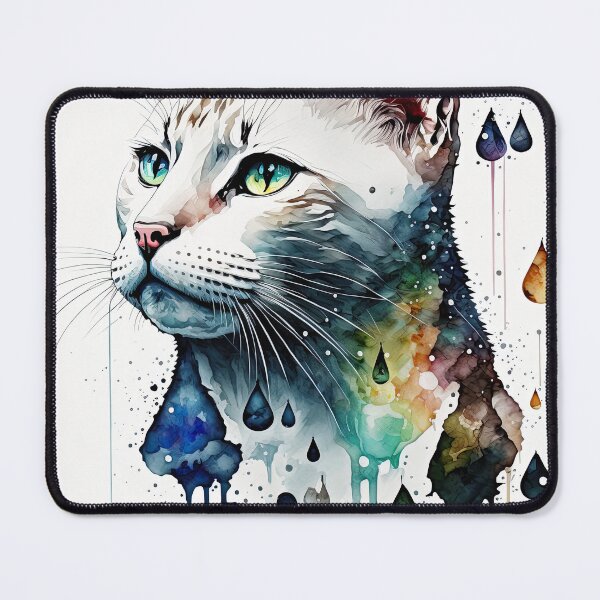 Item preview, ink drop cat designed and sold by raindigitalart.