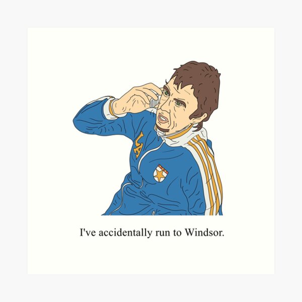 Super Hans | Accidentally run to Windsor Art Print