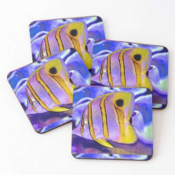 Item preview, Butterfly Fish Watercolour Painting Art designed and sold by getlyart.