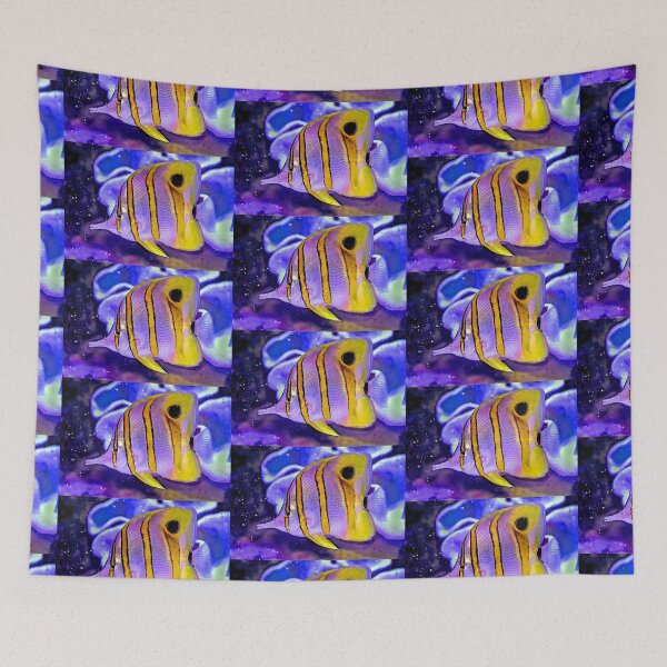 Item preview, Butterfly Fish Watercolour Painting Art designed and sold by getlyart.