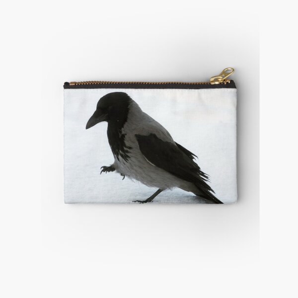 Item preview, Beautiful Hooded Crow Strolling in Snow designed and sold by Taina Sohlman.