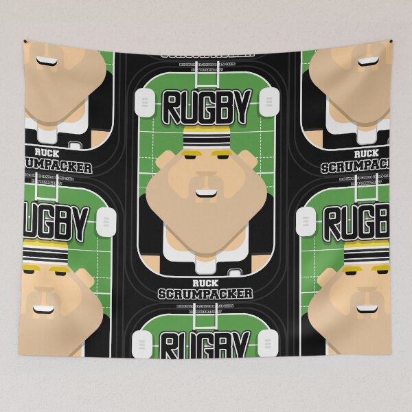 Item preview, Rugby Black - Ruck Scrumpacker - Sven version designed and sold by boxedspaper.