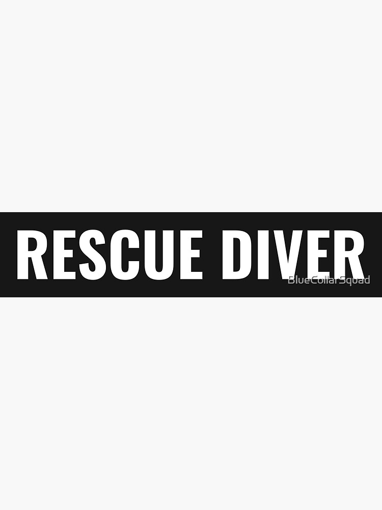 "Rescue Diver Box Logo" Sticker for Sale by BlueCollarSquad Redbubble