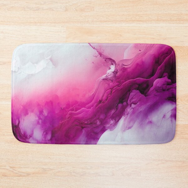 Item preview, Watercolor liquid marble magenta white design designed and sold by venella.