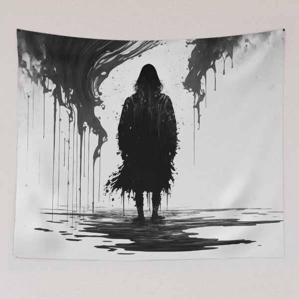 Item preview, Kopie von Woman in sorrow black white designed and sold by AtlasKunst.