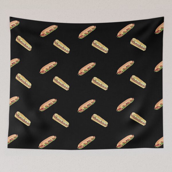 Item preview, Sandwich Island Sub Hoagie and Philly Cheesesteak  Pattern  - Stickers Socks and More designed and sold by Dude  Stuff.