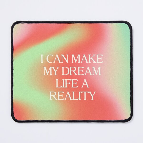 Item preview, i can make my dream life a reality manifestation poster red and green aura designed and sold by Anavrisss.