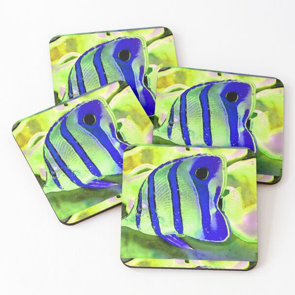 Item preview, Butterfly Fish Watercolour Painting Art designed and sold by getlyart.