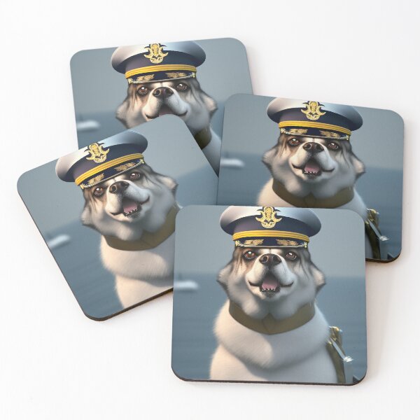 Item preview, The Doggy Dog Naval Officer designed and sold by CreepyDesigns.