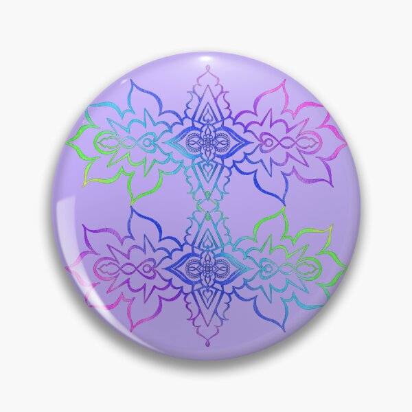 Artikelvorschau, Lila doppeltes Mandala entworfen und verkauft von HARSHINI maheshwaram Label.
