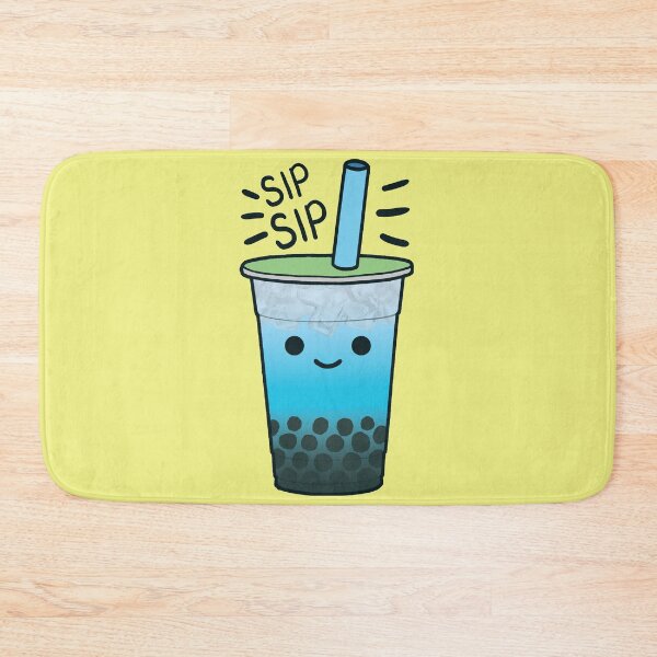 Item preview, Boba Bubble Milk Tea Drink Blue designed and sold by the-meowings.