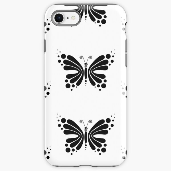 Hypnotic Butterfly B&W - Shee Vector Pattern iPhone Tough Case