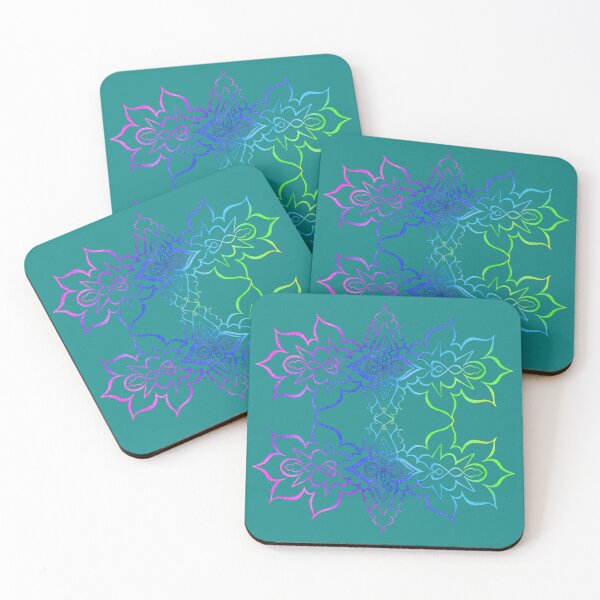 Item preview, Aqua Double Mandala designed and sold by HARSHINI maheshwaram Label.