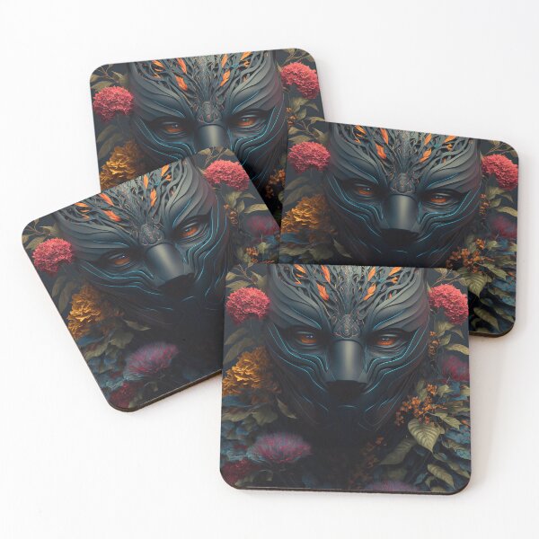 Item preview, Floral Black Panther designed and sold by BoukdeRoeck.