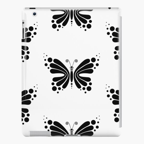 Hypnotic Butterfly B&W - Shee Vector Pattern iPad Snap Case