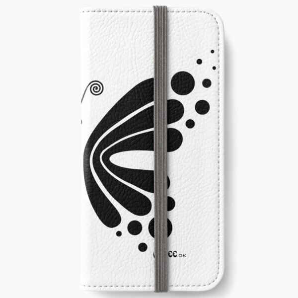 Hypnotic Butterfly B&W - Shee Vector Shape iPhone Wallet