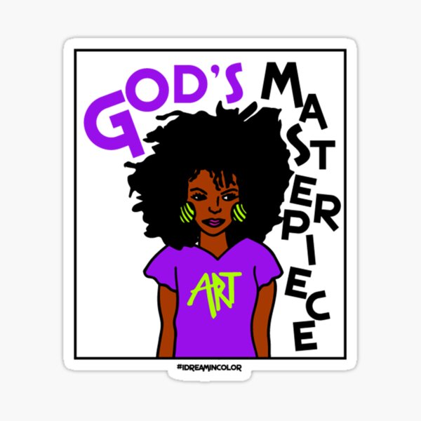 God's Masterpiece - Fro Sticker