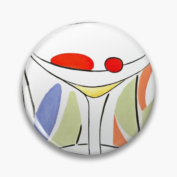 Item preview, Abstract Martini Glass Colorful- Original Print Design  designed and sold by catvclark.