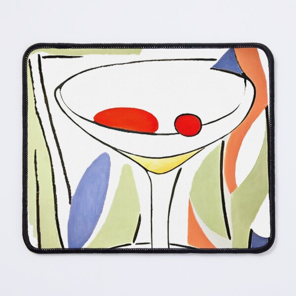 Item preview, Abstract Martini Glass Colorful- Original Print Design designed and sold by catvclark.