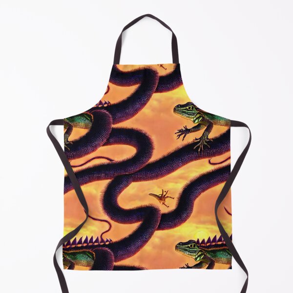 Item preview, Sunset Snake Iguana - Seamless Pattern designed and sold by Chubuter.