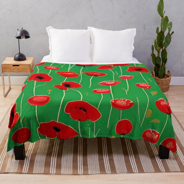 Item preview, Abstract poppy flowers designed and sold by scottanderson2.