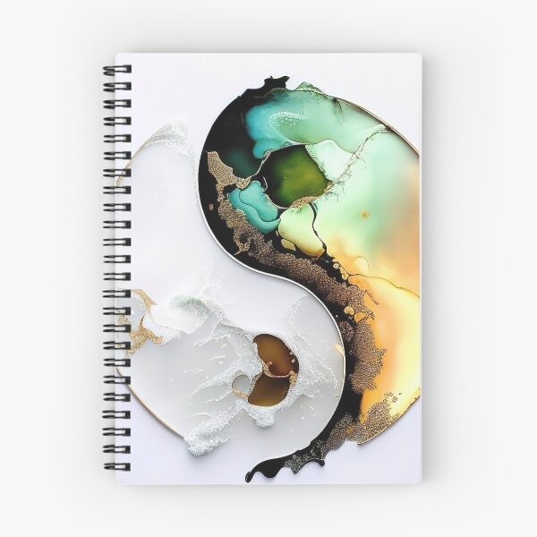 Item preview, Abstract yin yang alcohol ink and watercolor designed and sold by RK - Shop.