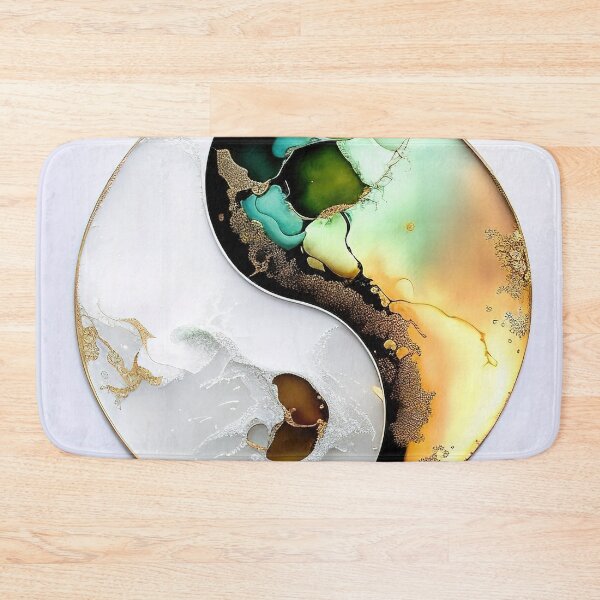 Item preview, Abstract yin yang alcohol ink and watercolor designed and sold by RK - Shop.