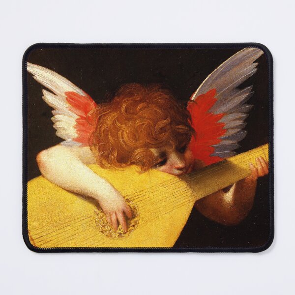 Item preview, MUSIC MAKING LITTLE ANGEL Winged Cherub Playing Lute designed and sold by BulganLumini.