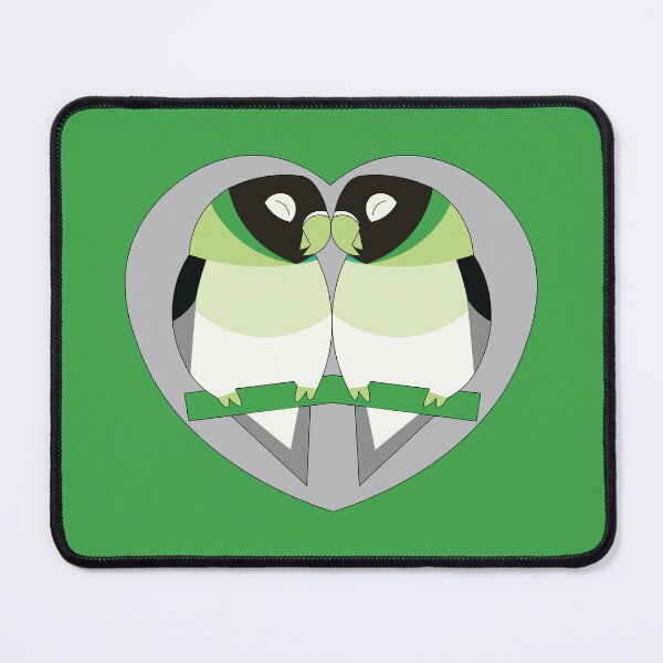 Item preview, Agender Pride Lovebirds designed and sold by nolessjess.