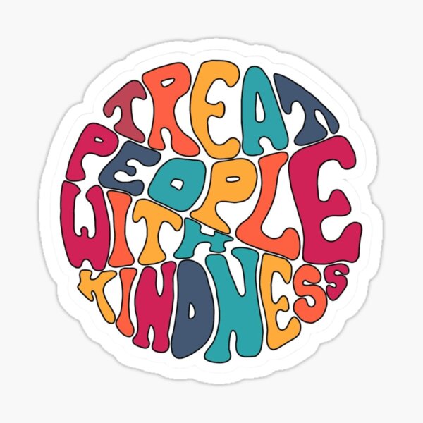 TPWK colorful round print Sticker