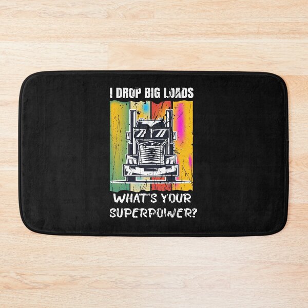 Item preview, Funny Trucker saying For Semi Truck Driver Lover I drop big loads retro vintage designed and sold by zemama.