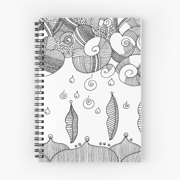 Item preview, Rain - linear b&w illustration on a transparent background  designed and sold by WRECZ.