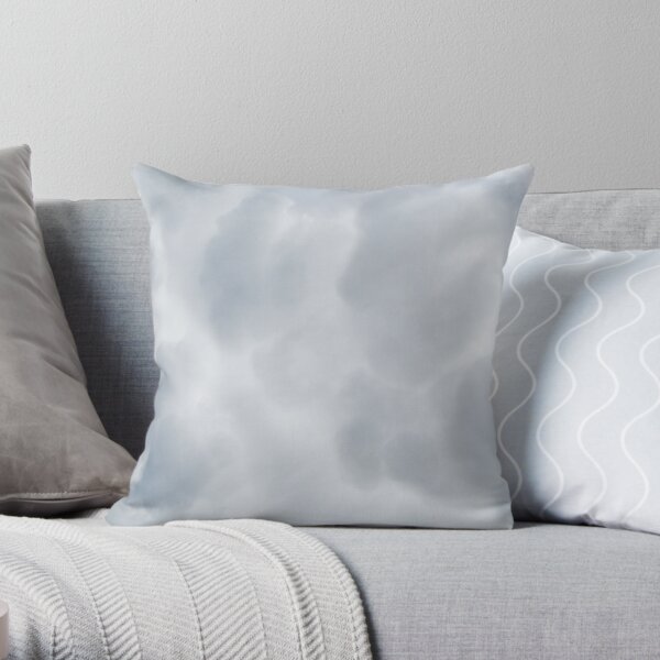Fluffy Cotton Feel Cloud - Repeat Pattern Throw Pillow