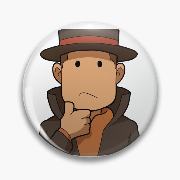 Artikelvorschau, Professor Layton thinking sticker entworfen und verkauft von Wowmelowwshop.