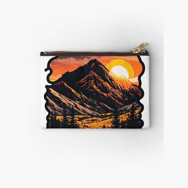 Item preview, Sticker Mountain Beautiful Sunset Art designed and sold by Damian Sobczyk.