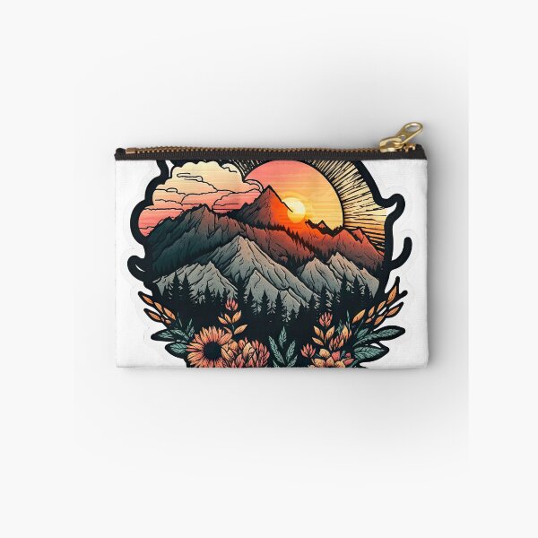 Item preview, Sticker Mountain Beautiful Sunset Art designed and sold by Damian Sobczyk.