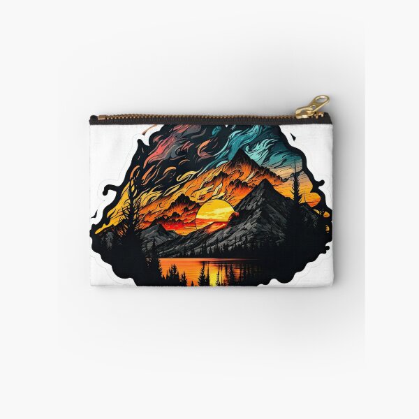 Item preview, Sticker Mountain Beautiful Sunset Art designed and sold by Damian Sobczyk.