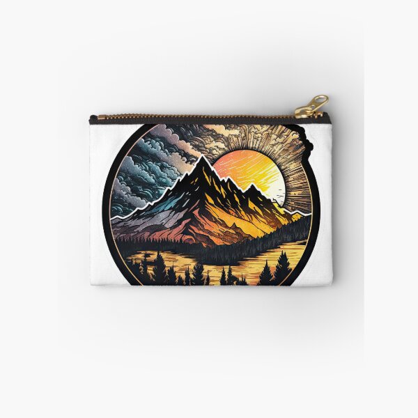 Item preview, Sticker Mountain Beautiful Sunset Art designed and sold by Damian Sobczyk.