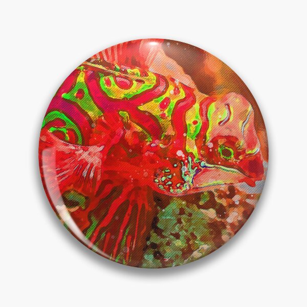 Item preview, Red lion Fish Watercolour Painting Art designed and sold by getlyart.