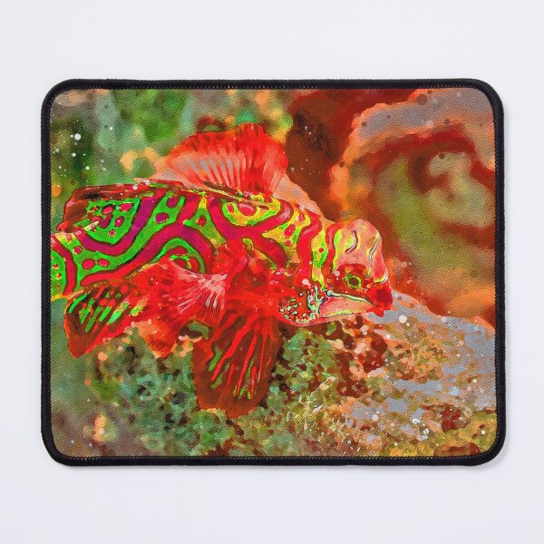 Item preview, Red lion Fish Watercolour Painting Art designed and sold by getlyart.