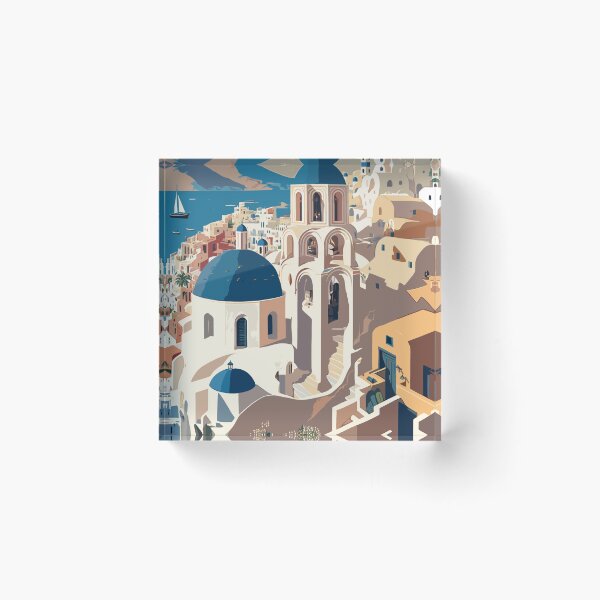 Item preview, Cartoon Santorini designed and sold by BoukdeRoeck.