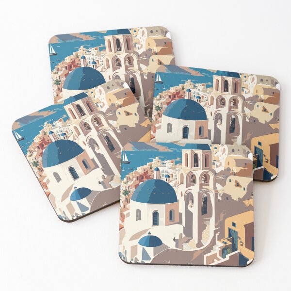 Item preview, Cartoon Santorini designed and sold by BoukdeRoeck.