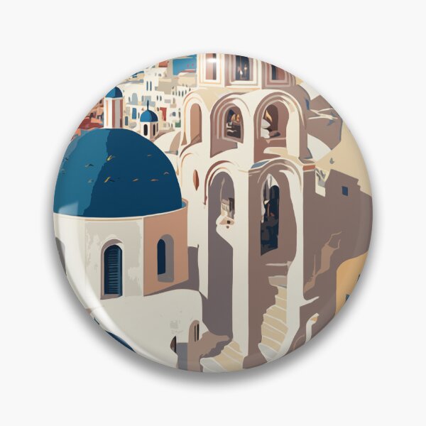 Item preview, Cartoon Santorini designed and sold by BoukdeRoeck.