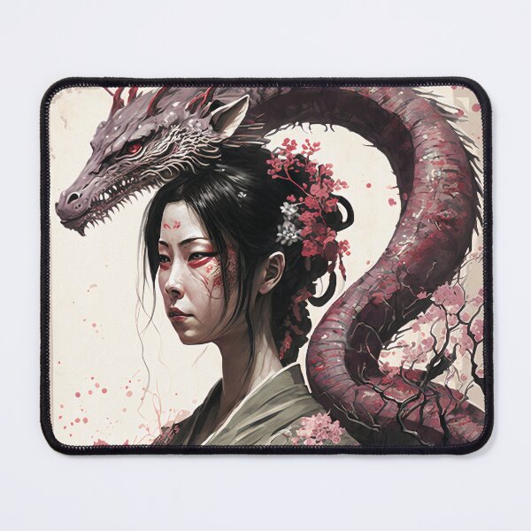 Item preview, Geisha Dragon designed and sold by GraphicMystical.