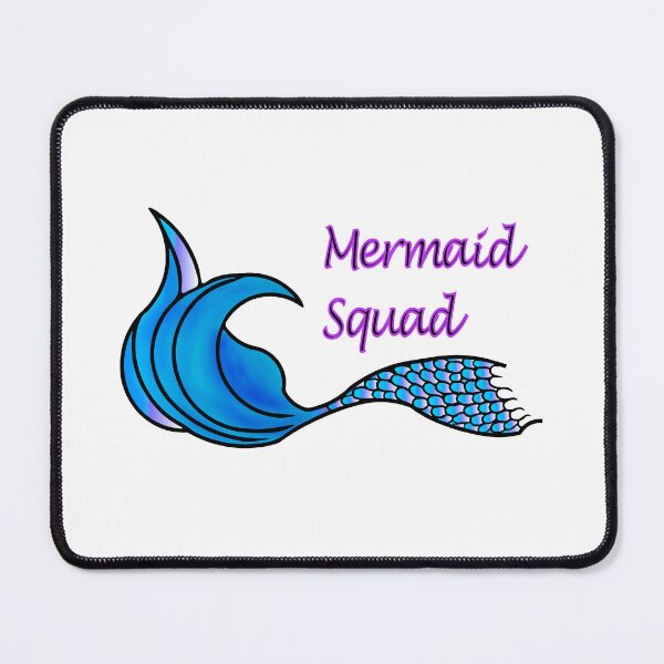 Item preview, Mermaid Squad & Blue Mermaid Tail designed and sold by SunnyDazDesign.