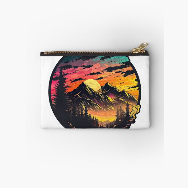 Item preview, Sticker Mountain Beautiful Sunset Art designed and sold by Damian Sobczyk.