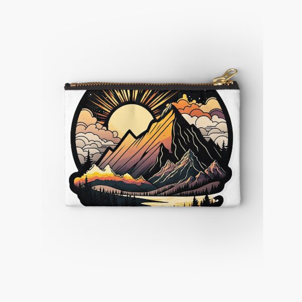 Item preview, Sticker Mountain Beautiful Sunset Art designed and sold by Damian Sobczyk.