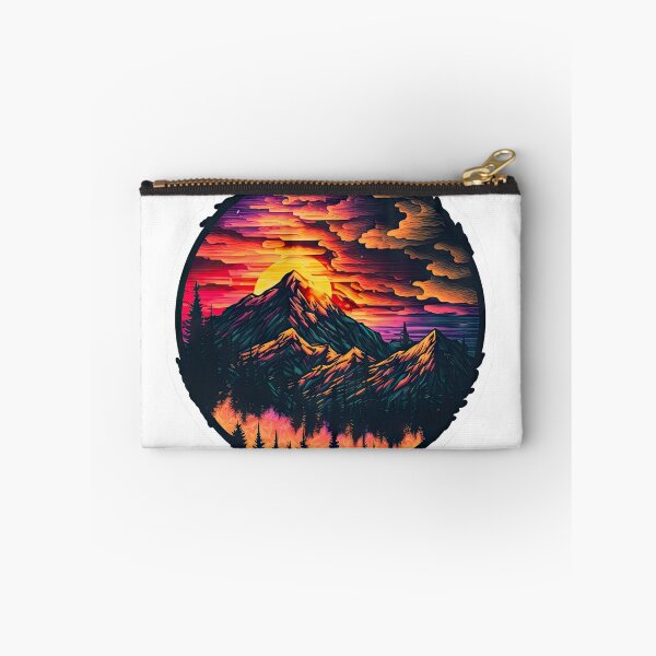 Item preview, Sticker Mountain Beautiful Sunset Art designed and sold by Damian Sobczyk.