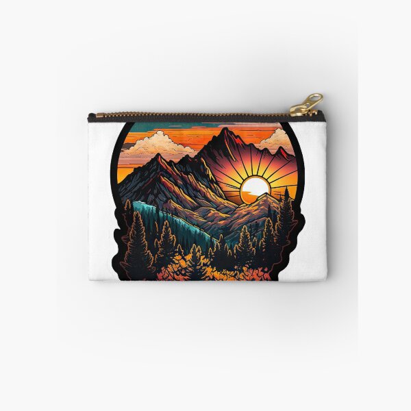 Item preview, Sticker Mountain Beautiful Sunset Art designed and sold by Damian Sobczyk.