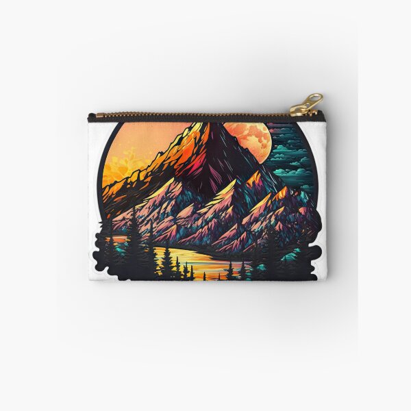 Item preview, Sticker Mountain Beautiful Sunset Art designed and sold by Damian Sobczyk.